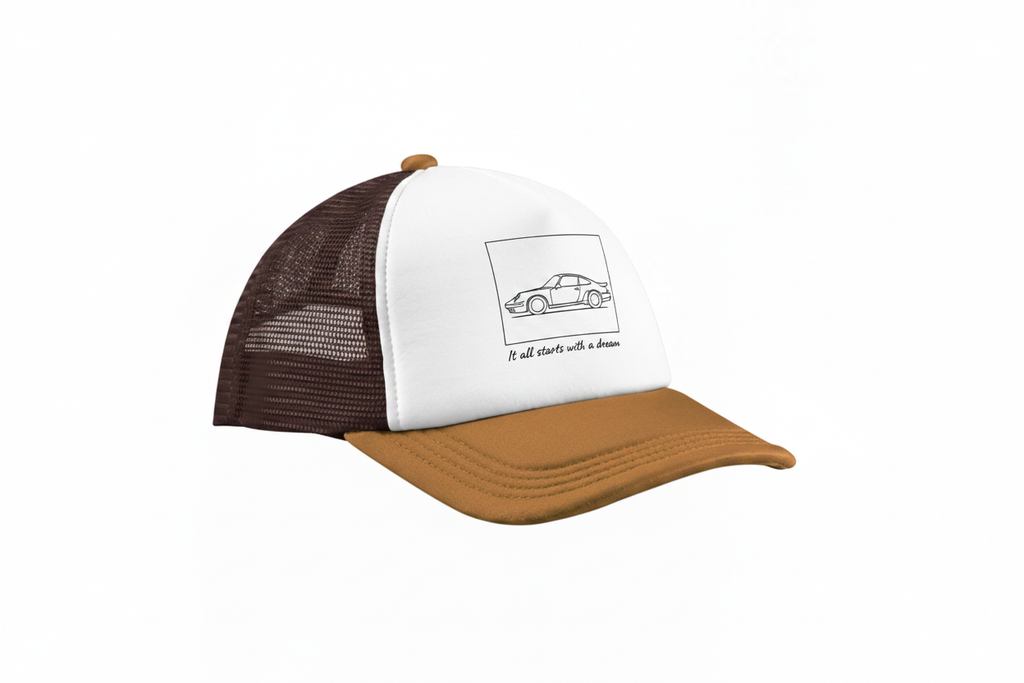 Porsche 912 Sketch Trucker Cap