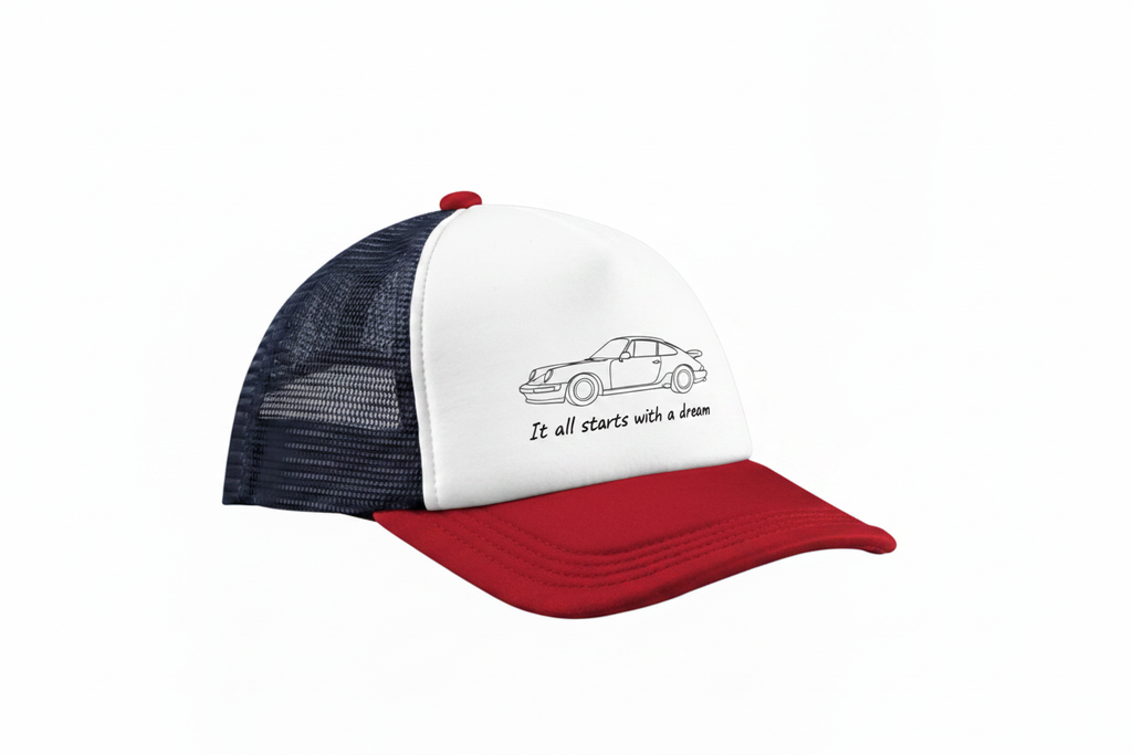 Porsche 912 Sketch Trucker Cap