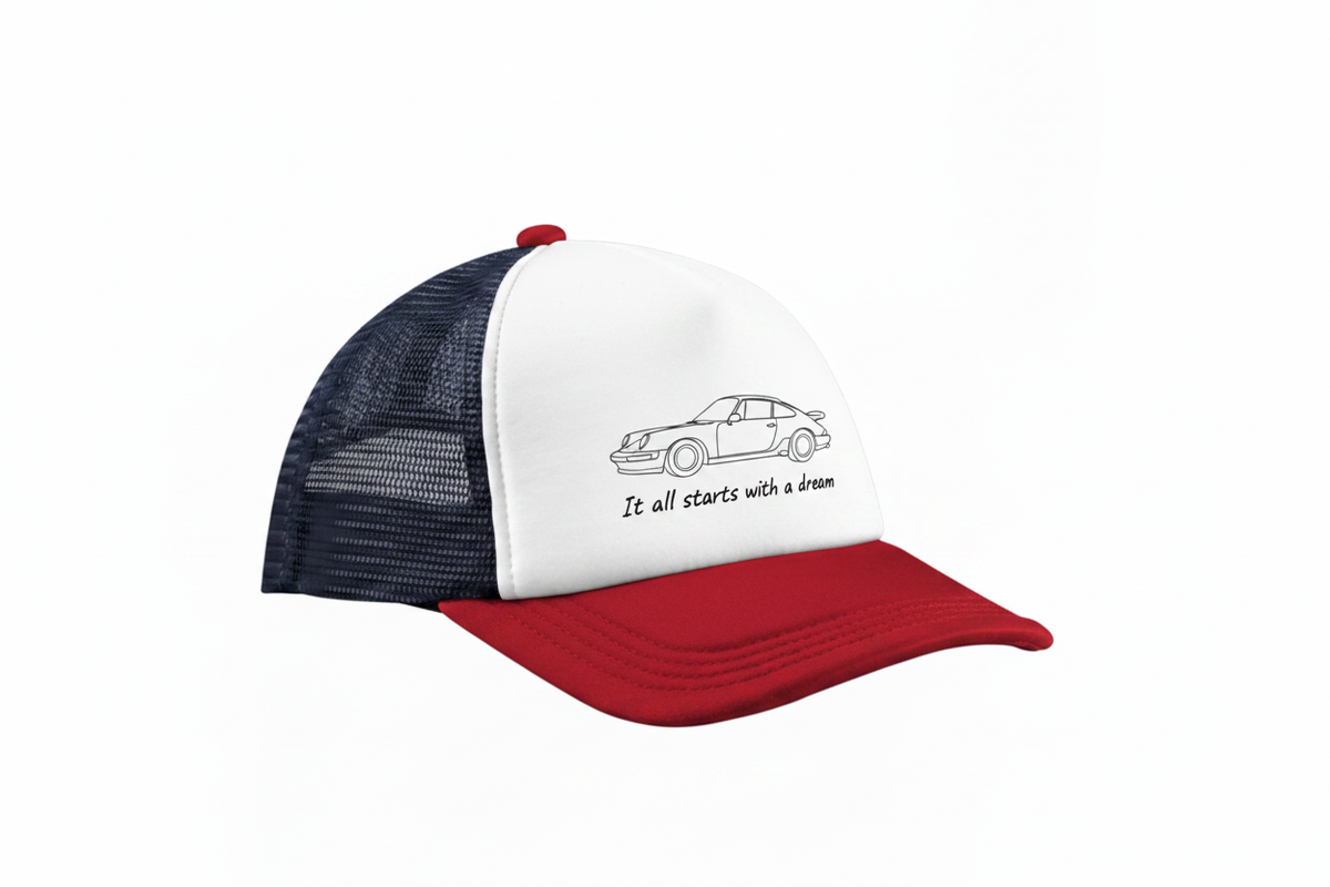 Porsche 912 Sketch Trucker Cap
