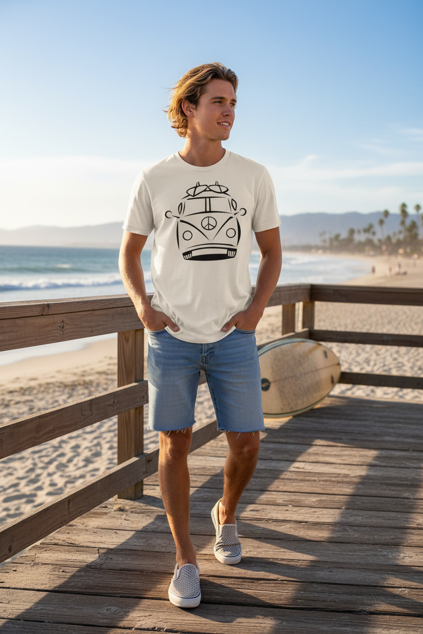 Lifestyle photo wearing vintage van apparel