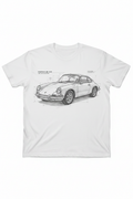 Porsche 912 Sketch White T-Shirt