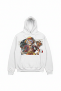 One Piece Luffy White Hoodie