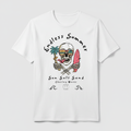 White t-shirt with endless summer design