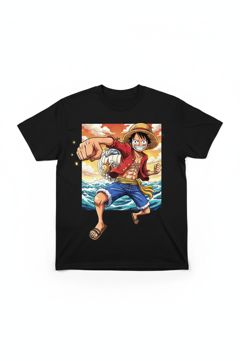 One Piece Luffy Black T-Shirt