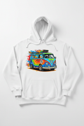 VW Race Taxi White Hoodie