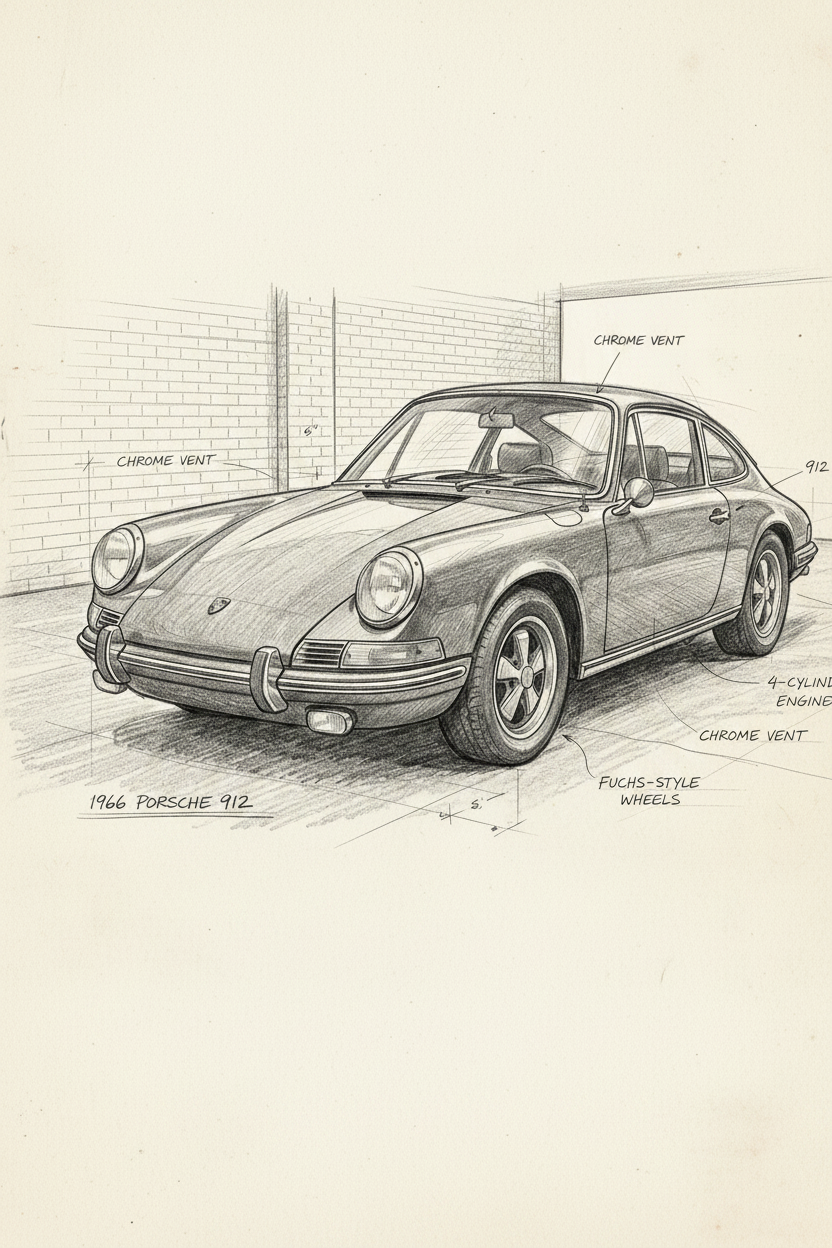 Porsche Dream White T-Shirt