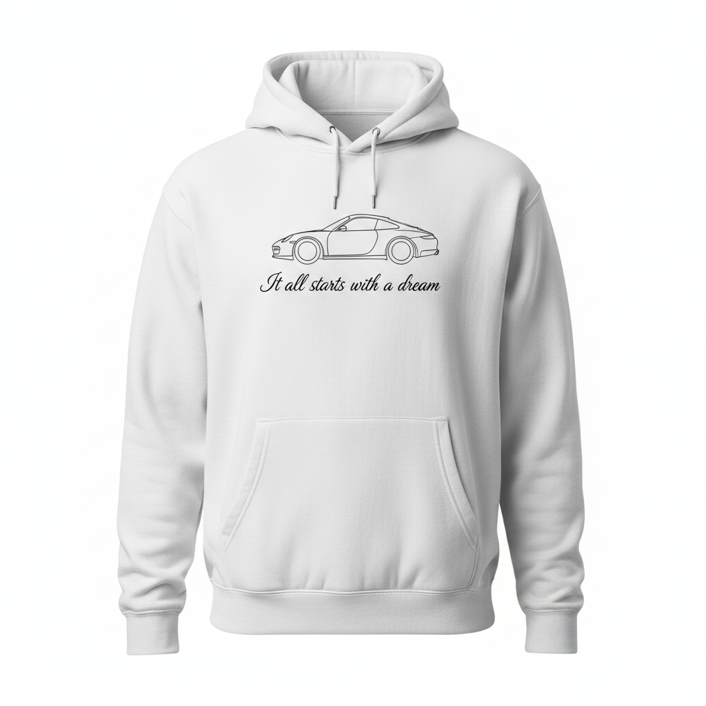 Porsche Dream Hoodie - White