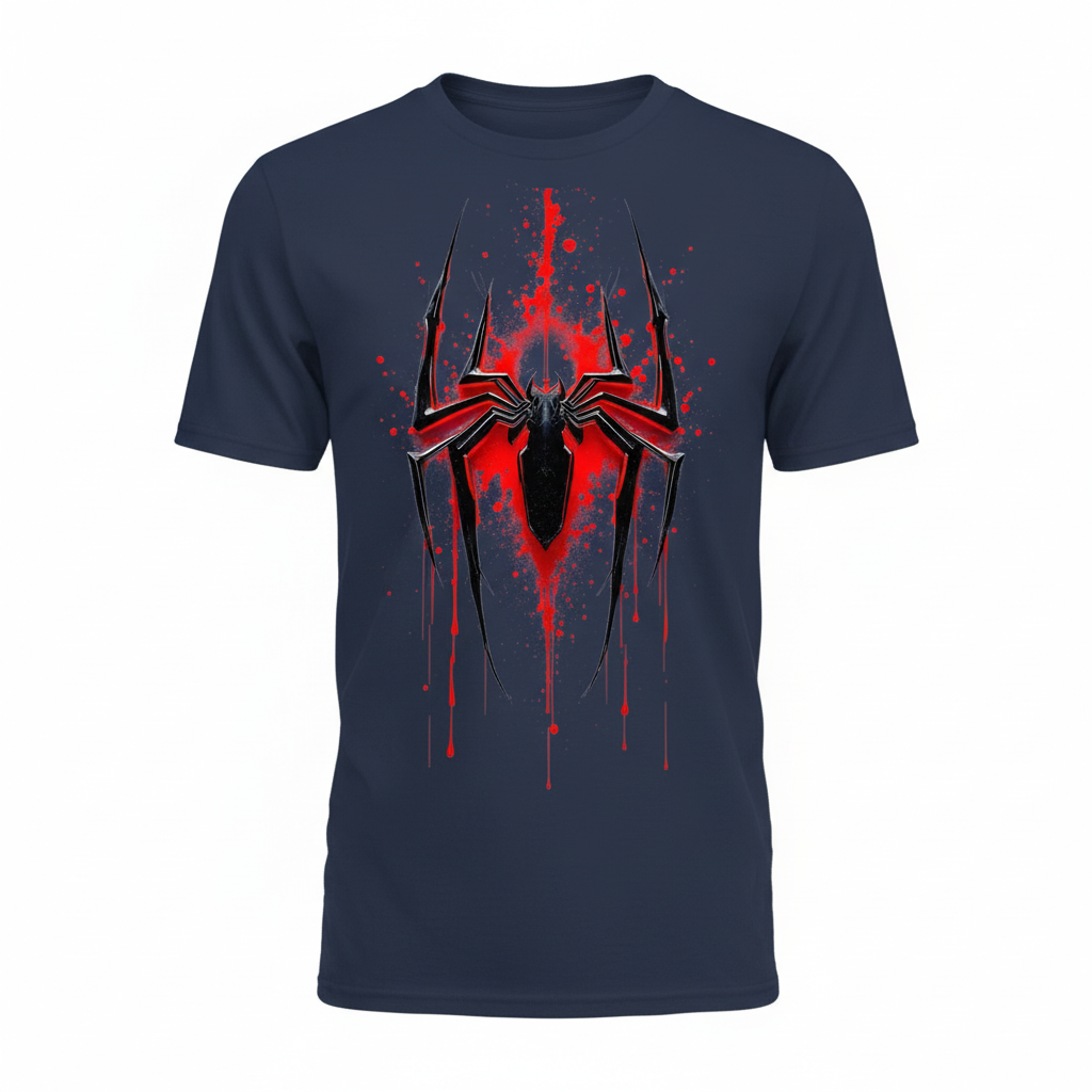Spider Emblem Tee - Blue