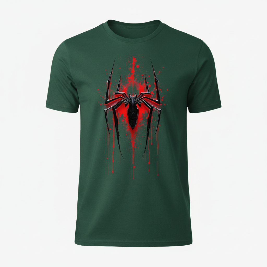 Spider Emblem Tee - Green